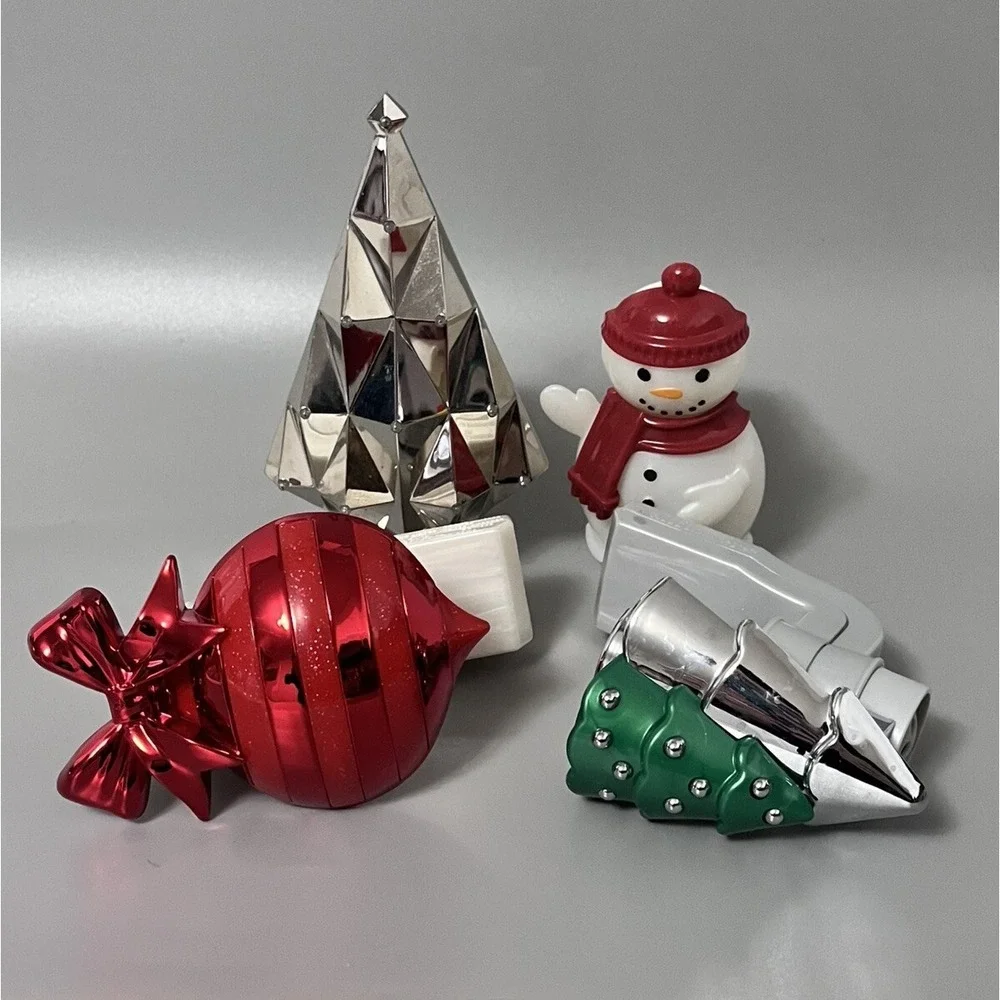 Bath & Body Works Wallflowers Christmas Holiday Plug-In Diffusers Snowman Tree 4